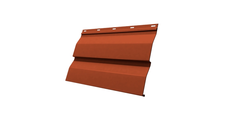 Корабельная Доска 0,265 GL 0.5 Satin с пленкой RAL 8004 терракота