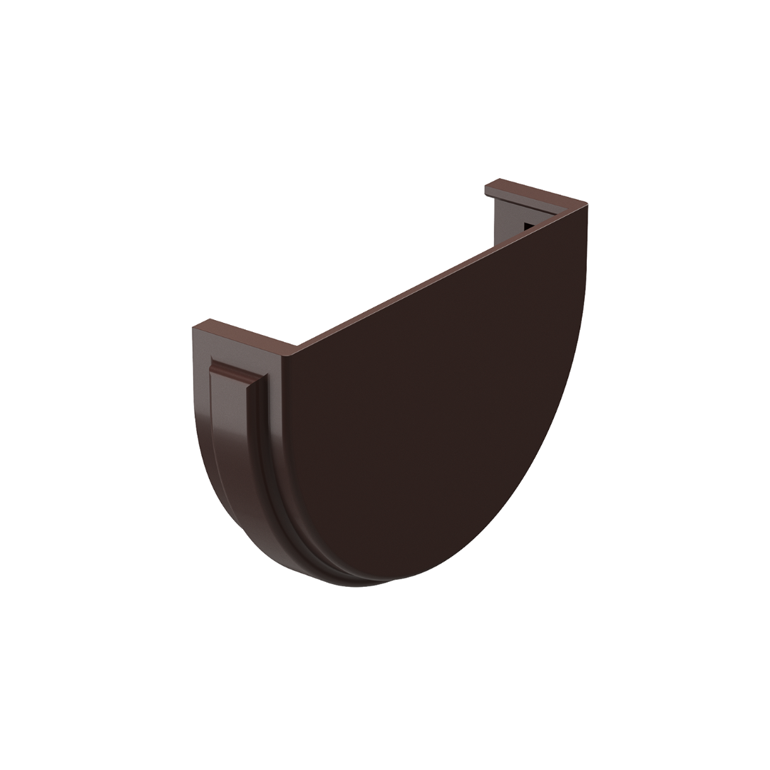 Заглушка желоба Premium, шоколад