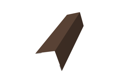 Угол внешний 50х50 0,45 PE с пленкой RAL 8017 шоколад (3м)