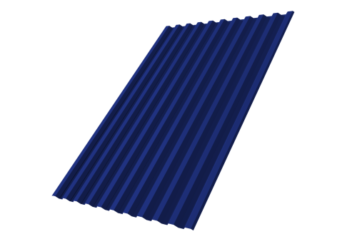 Профнастил С21R 0.45 PE RAL 5002 ультрамариново синий