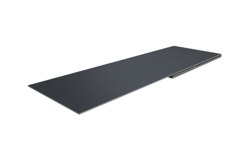 Планка финишная 48х25 0,45 PE с пленкой RAL 7024 мокрый асфальт (2м)