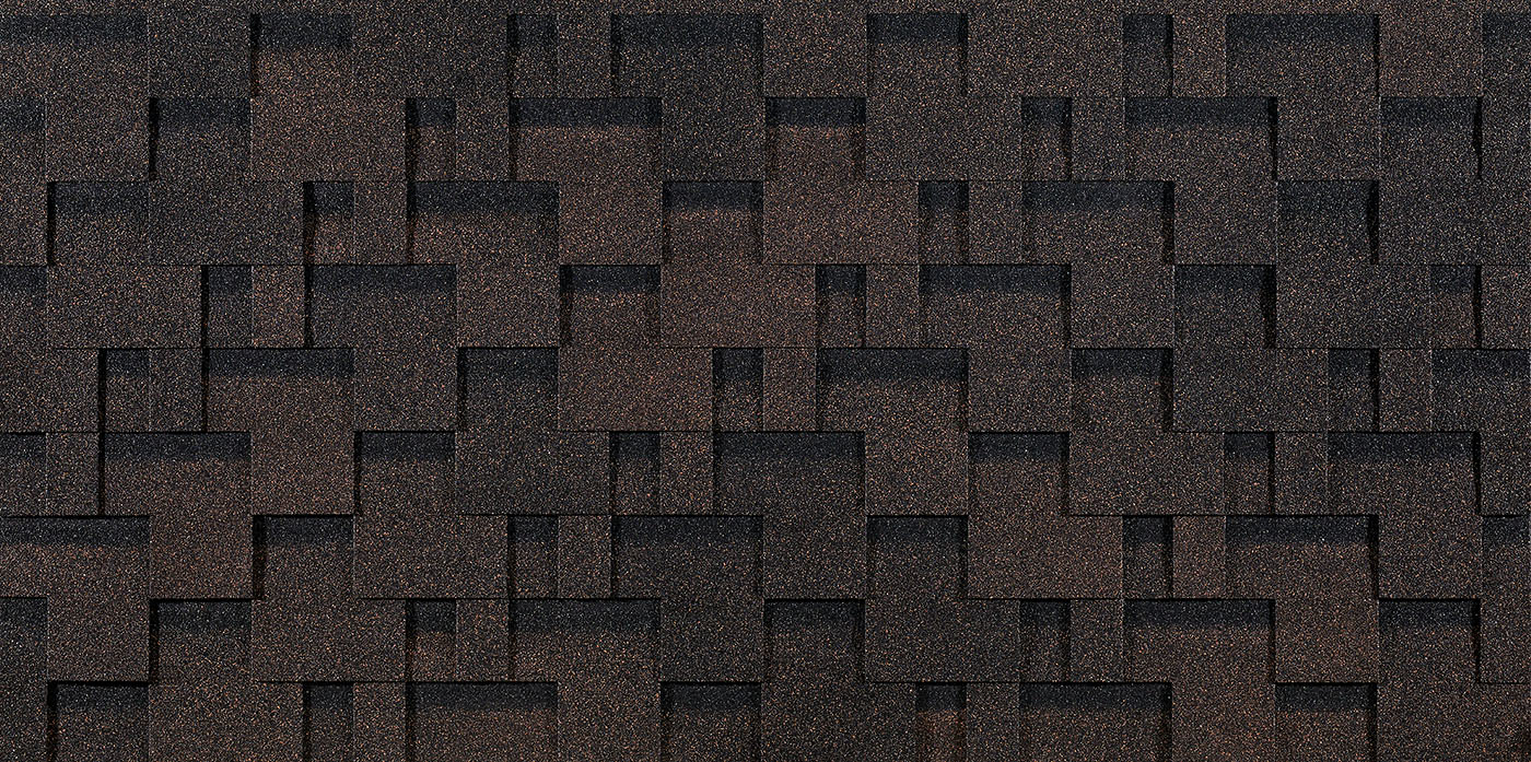 Гибкая черепица Eurasia Лабиринт Коричневый