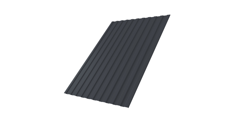 Профнастил С8А 0,5 PurPro Matt 275 RAL 7024 мокрый асфальт