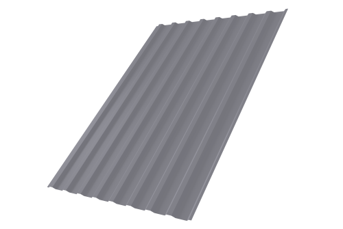 Профнастил С20В 0,45 PE с пленкой RAL 7004 сигнальный серый