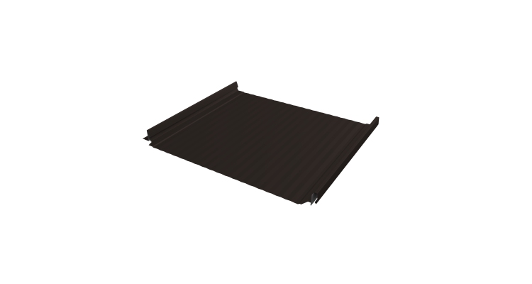 Кликфальц Pro Gofr Grand Line 0,5 Rooftop Бархат с пленкой на замках RR 32 темно-коричневый