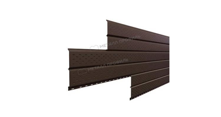 Софит Металл Профиль Lбрус-15х240 (VikingMP-01-8017-0.45)