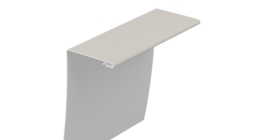 Универсальный околооконный профиль 89/254 мм, 3 м Docke, пломбир