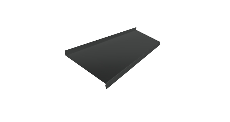 Отлив простой 200 0,5 Rooftop Бархат RAL 7016 антрацитово-серый (3м)