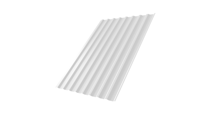 Профнастил С20B 0,45 PE-Double RAL 9003 сигнальный белый