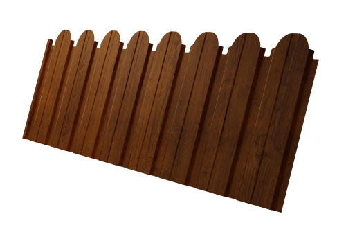 Профнастил C10B фигурный 0.45 Print Premium Golden Wood Intense FTC