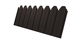 Профнастил C10B фигурный 0.5 Satin Matt RR 32 темно-коричневый