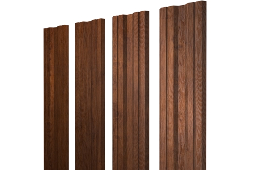 Штакетник Twin с прямым резом 0,4 Print Premium Golden Wood Fresh