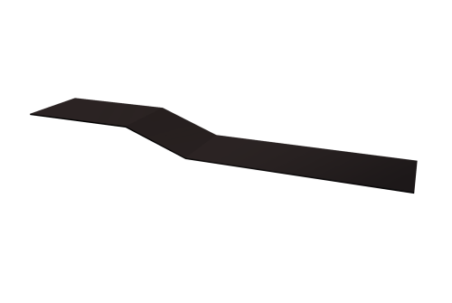 Планка крепежная фальц Grand Line 0,5 Satin Matt TX RAL 9005 черный (3м)
