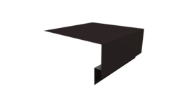 Планка околооконная сложная Блок-хаус new 250х75х27 0,45 PE с пленкой RAL 9005 черный (3м)