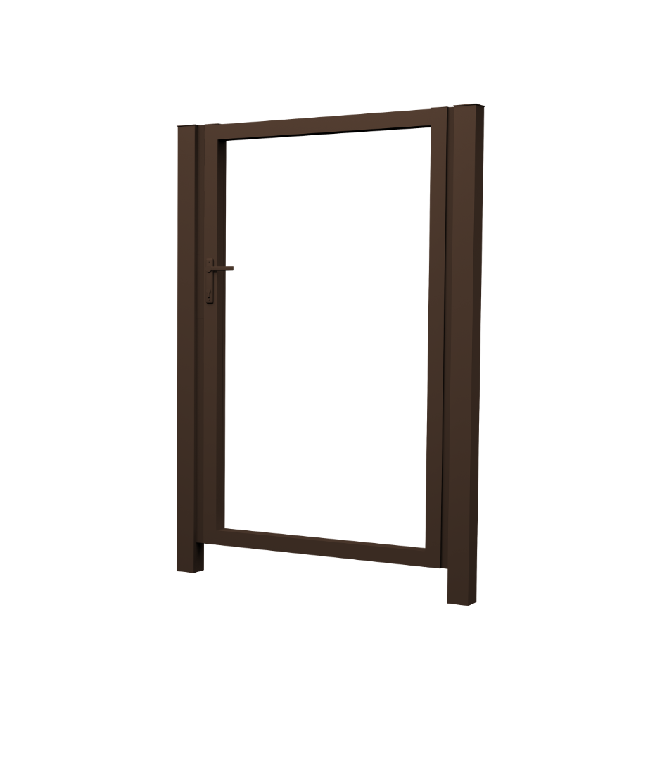 Калитка Жалюзи Texas 2.0х1 RAL 8017 без заполнения (ламель 125 мм)