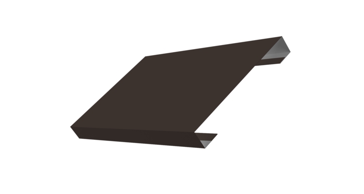 Ламель лицевая 150 забора жалюзи Texas 0.45 Drap TX RR 32 темно-коричневый