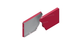 Заглушка желоба правая Металл Профиль БЮДЖЕТ 120х86 RAL 3005