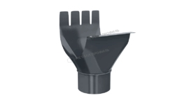 Воронка выпускная Металл Профиль GS lite D125/90 RAL 7024