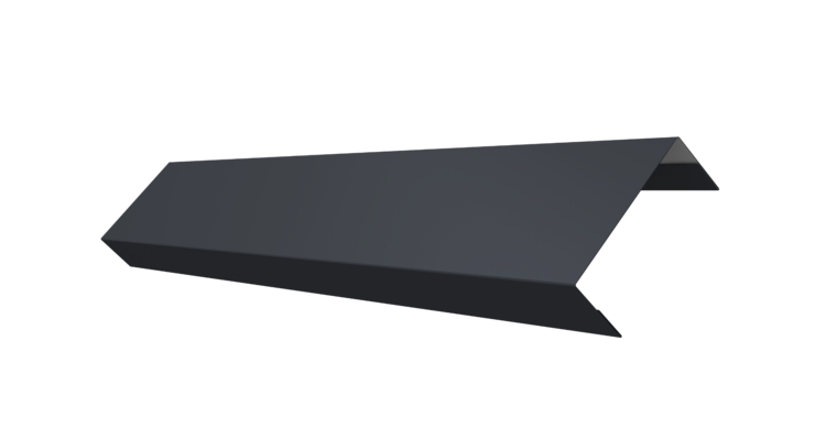 Ламель лицевая 50 забора жалюзи Texas 0.45 Drap TR с пленкой RAL 7024 мокрый асфальт