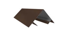 Планка угла внешнего составная верхняя 0,45 Drap TX RAL 8017 шоколад (2м)