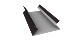 Планка угла внутреннего составная верхняя 0,5 Satin Matt RAL 9005 черный (3м)