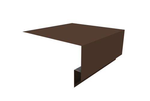 Планка околооконная сложная Экобрус Grand Line 250х75х25 0,5 Satin Matt RAL 8017 шоколад (3м)