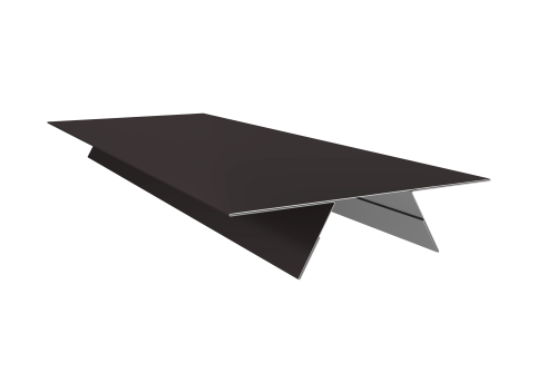 Планка стыковочная составная верхняя 0,5 Satin Matt RAL 9005 черный (3м)