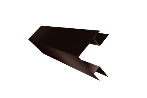 Угол внешний сложный 75х75 0,45 Drap TwinColor RAL 8017 шоколад (3м)