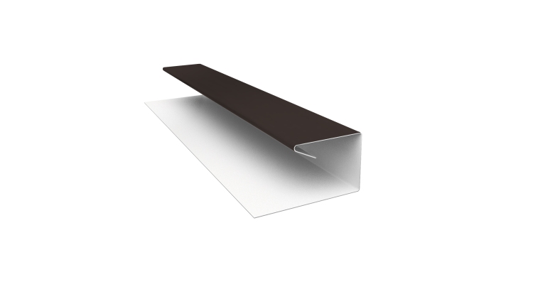 Планка П-образная завершающая сложная (КД) 0,45 Drap TX RR 32 темно-коричневый (2м)