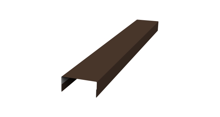 Крышка 30х20 жалюзи Texas 0,45 Drap RAL 8017 шоколад (3м)