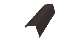 Декоративная накладка на столб универсальная угловая 80х80 для забора жалюзи 0,45 Drap RR 32 темно-коричневый (2м)