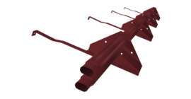 Снегозадержатель трубчатый для натуральной черепицы Стандарт RAL 3005 3м (профиль до 50мм)