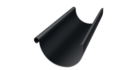 Желоб полукруглый GL PE Matt 125 мм 3 м RAL 9005 черный